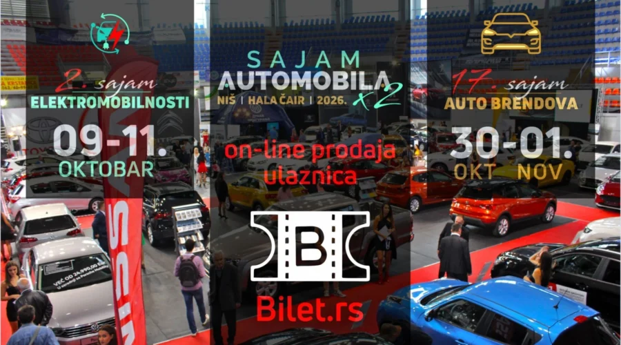 Karte u prodaji: Uskoro Sajam električnih vozila i Sajam automobila u Nišu